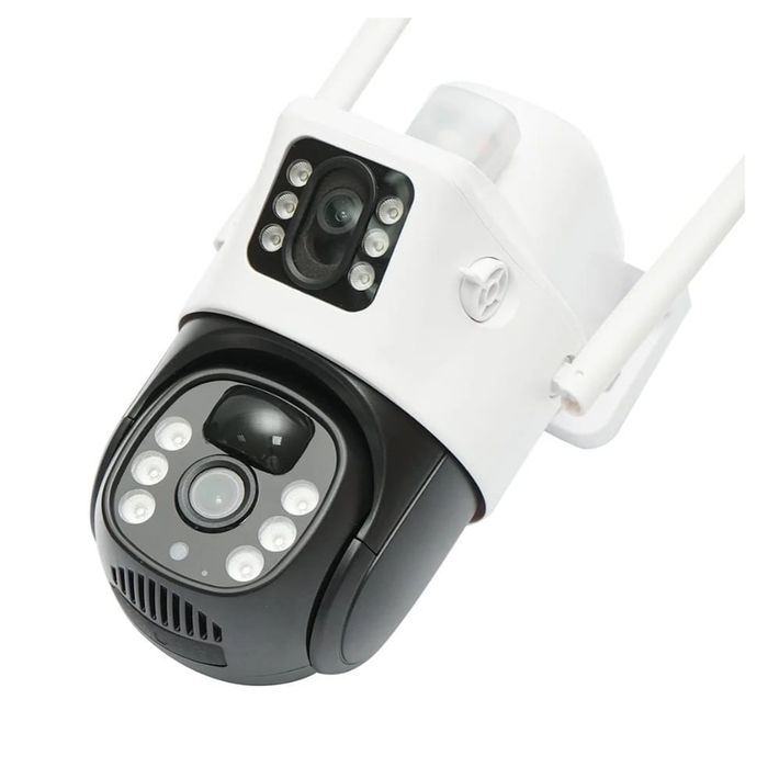 Camera WIFi de supraveghere rotativa V380 solar night vision IP66 PTZ