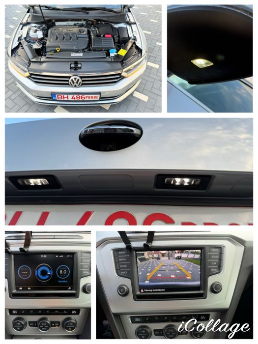 Vw Passat 2.0tdi-150cp DSG 2016 comfortline LED/camera/padele/senzori/