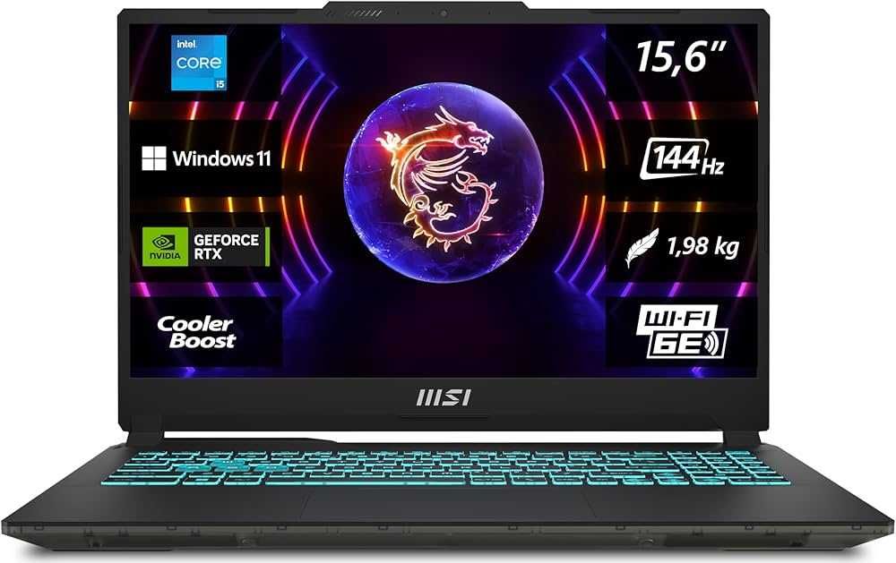 MSI Thin 15 rtx4050/16gb ram