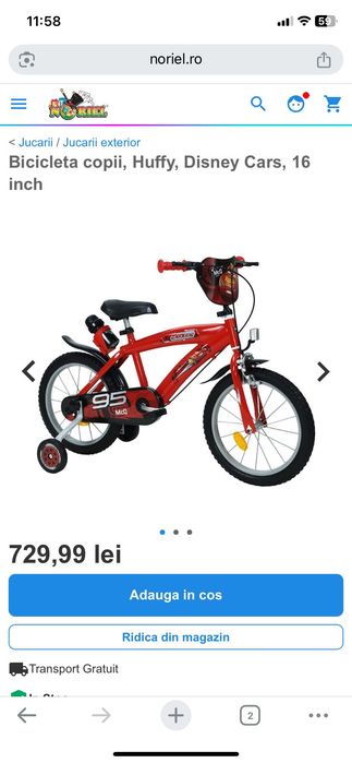 Vând bicicletă mqueen noua