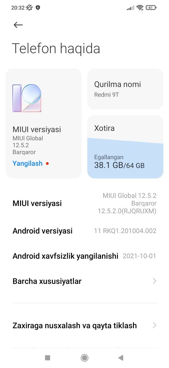 Redmi 9T Black ideal