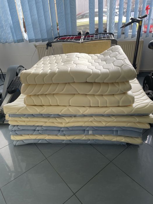 Huse saltele topper cu spuma de memorie