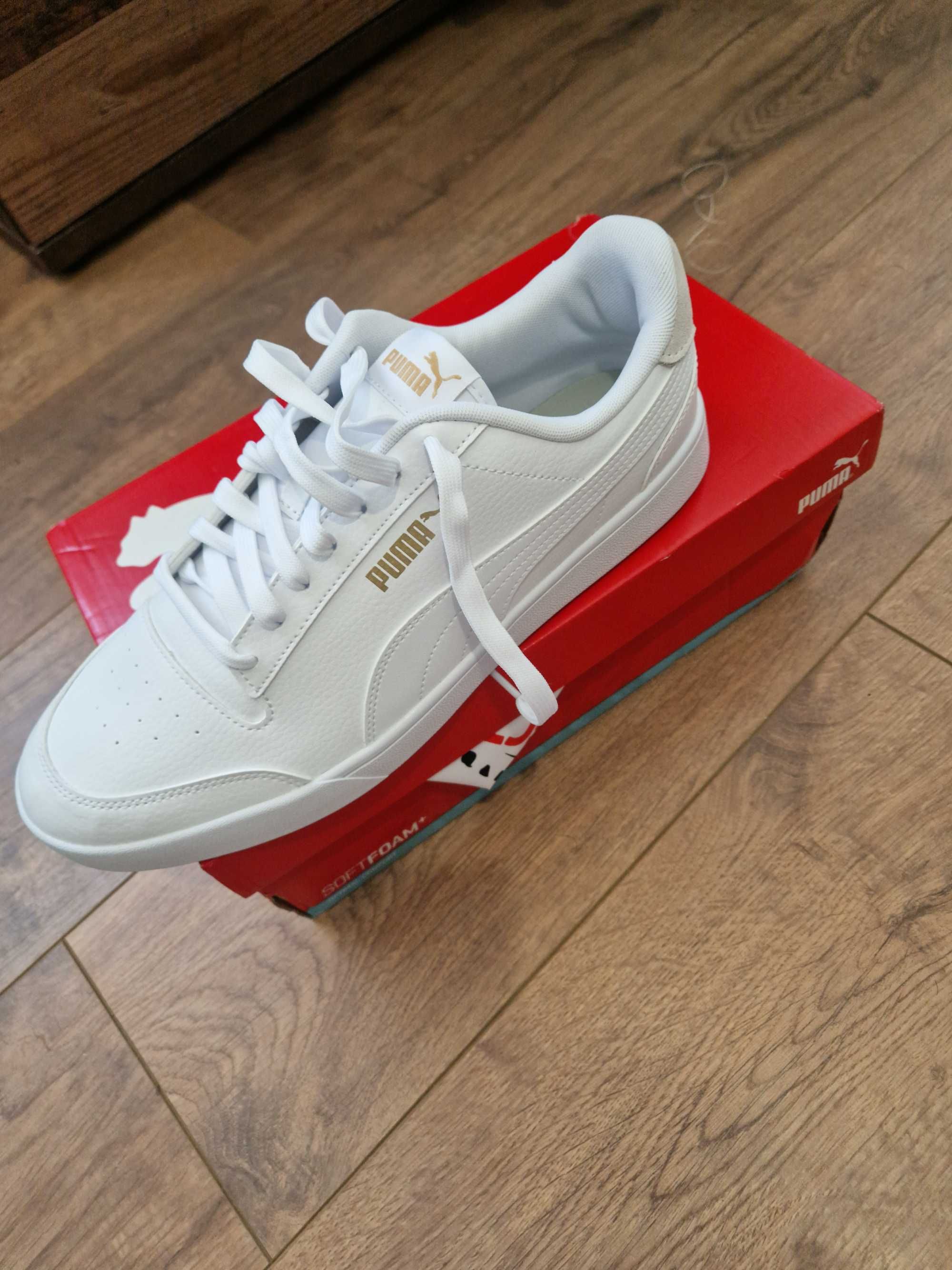 Puma бели естествена кожа 47 номрр
