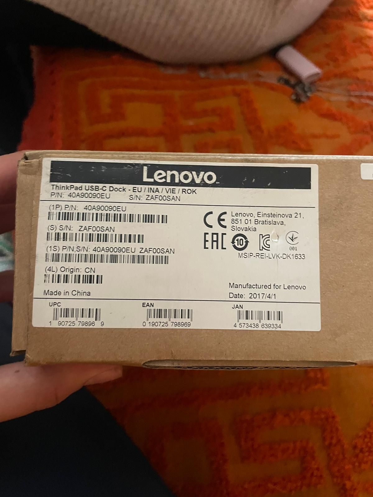 Lenovo thinkpad usb c dock