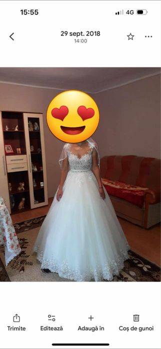 Vand rochita superba marimea S corset reglabil