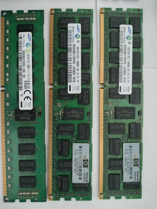 5 x4G DDR3 10600R si 1 x4G DDR3 12800R