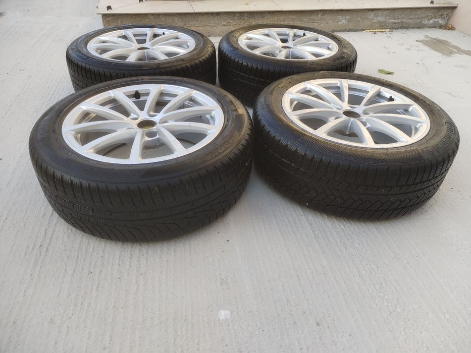 Vând set jante cu anvelope M+S 215/55 R17