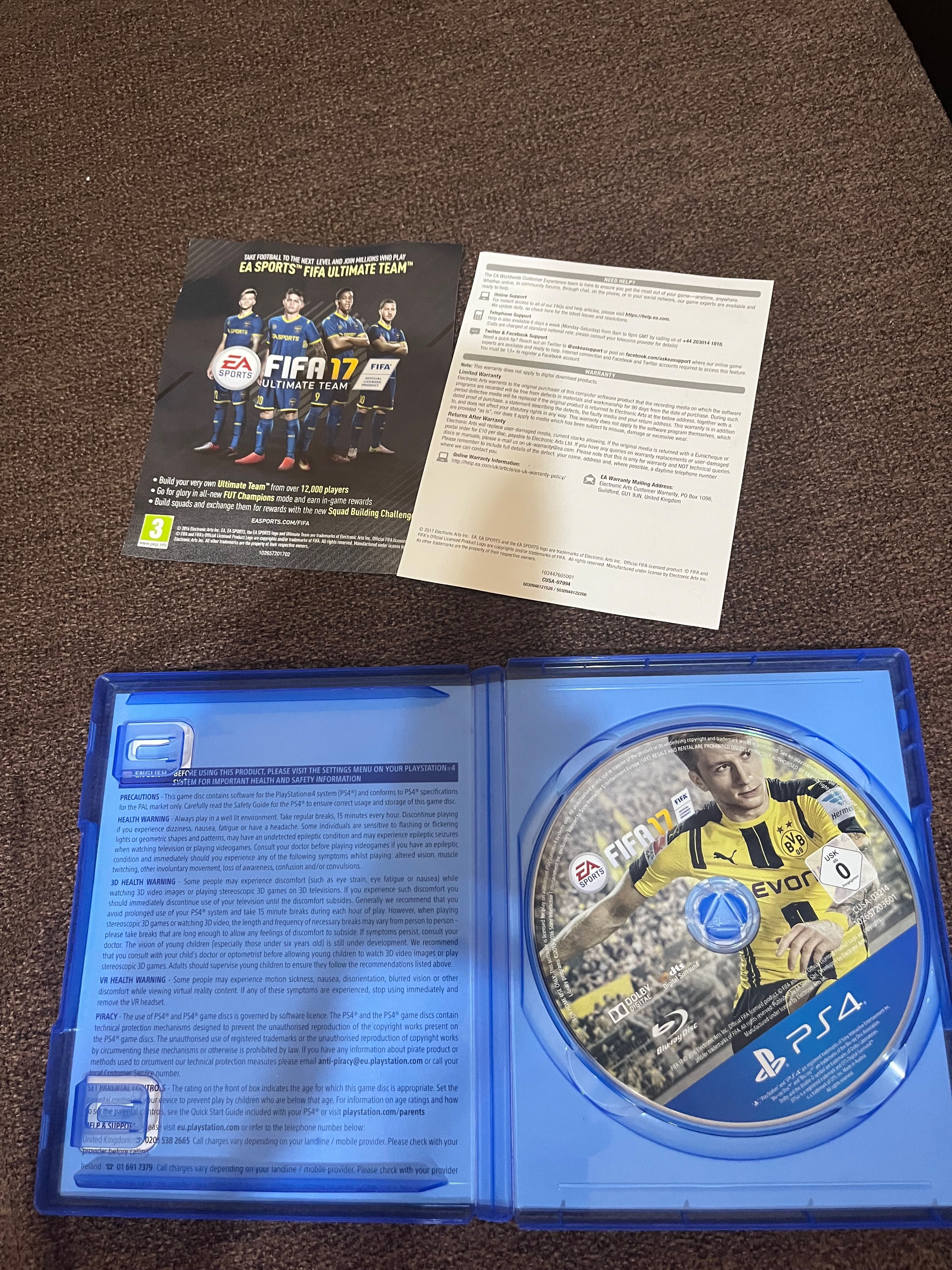 FIFA 17 – PS4 | Отлично състояние с книжки, без драскотини