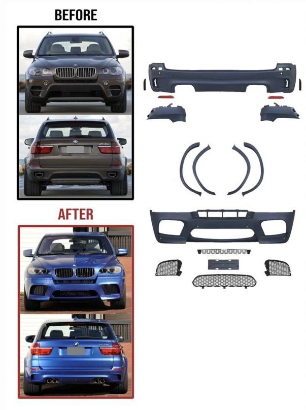 Bmw X5 M E70 body kit обвес