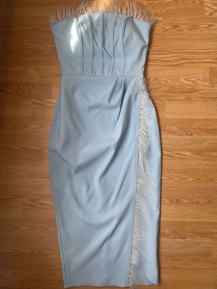 Rochie midi baby blue