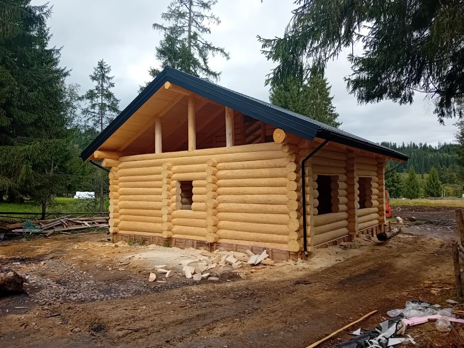 Construiesc case lemn rotund 380, € mp.bustean.