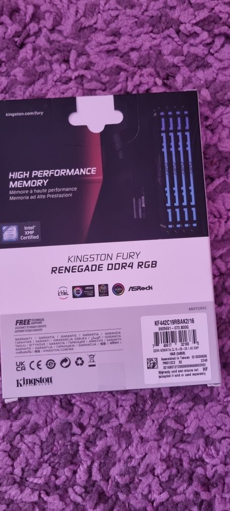 Kit ram ddr4 16gb kingston rgb 4266mhz sigilat