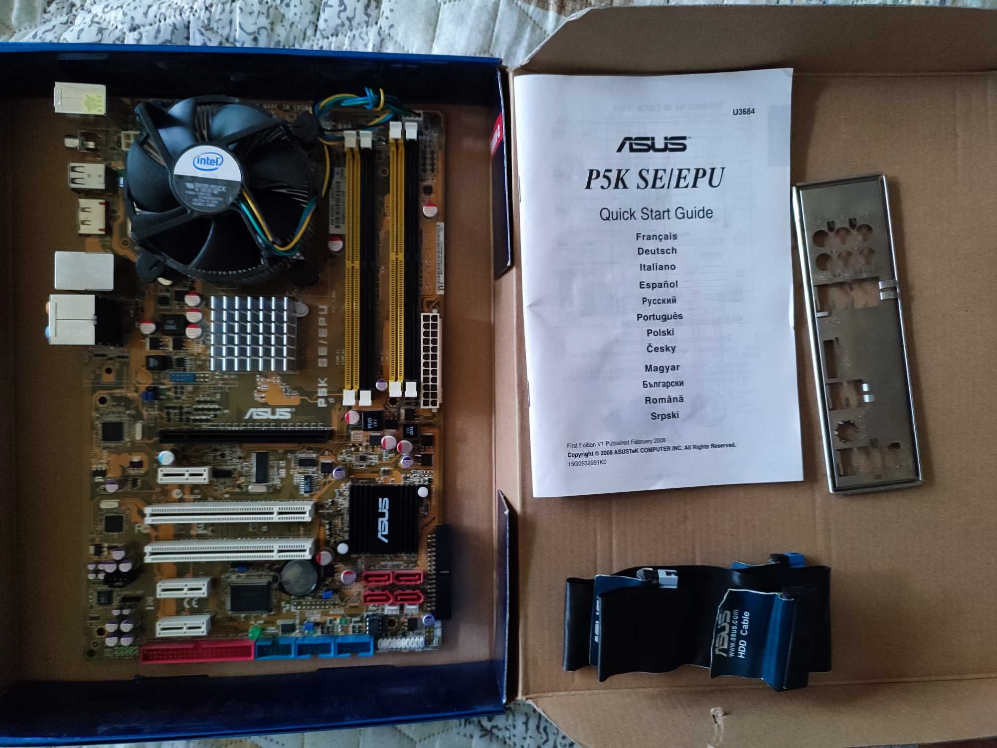 Комплект s.775 Asus P5K SE/EPU