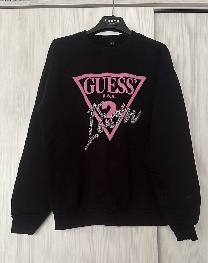 Бял и черен Суичър guess