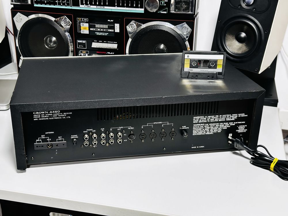 Sistem Combo-Amplituner+deck CROWN-4460,sunet foarte bun,Servisat !