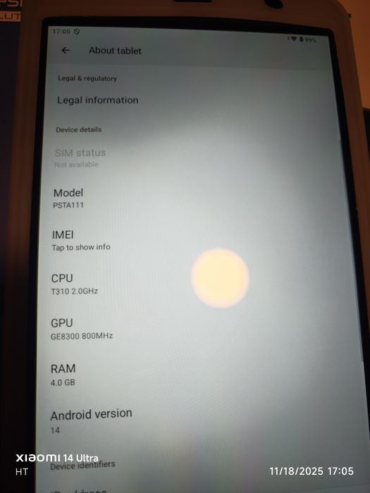 Prestigio psta111 Таблет