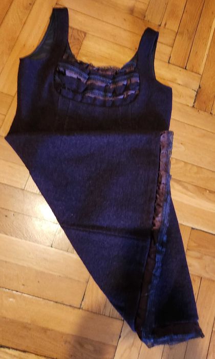 Sarafan din bucle de lana,deosebit de frumos,firma Fancy,marimea 46