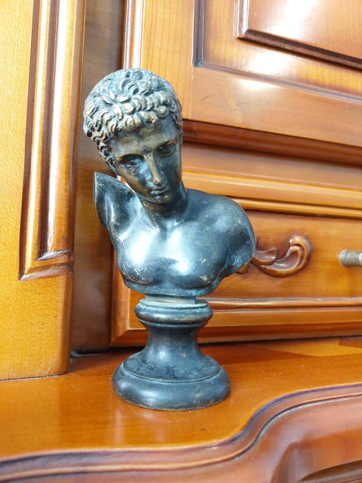 Benin Leopard Sculptura Bronz Provenienta Nigeria Foarte Rar!!!