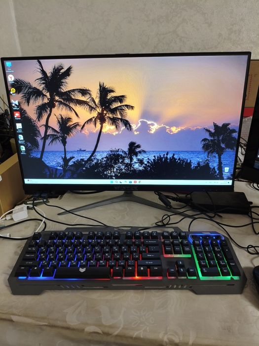 Мощный моноблок, Core i5 10400, Озу 8гб. Бесплатная доставка по Алматы