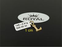 Bijuteria Royal CB : Pandant initiala " L " aur 14K 585 0,91 grame