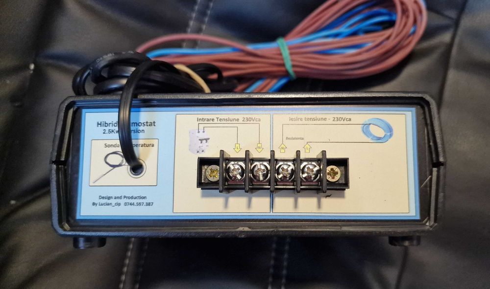 Pachet incalzire rasaduri 0.5-1mp termostat digital cu sonda temp.