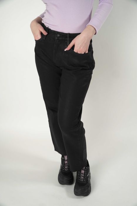 Blugi negri model lucios River Island Luxe Collection 38