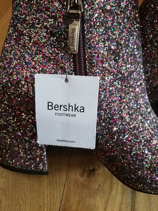 Botine elegante cu sclipici