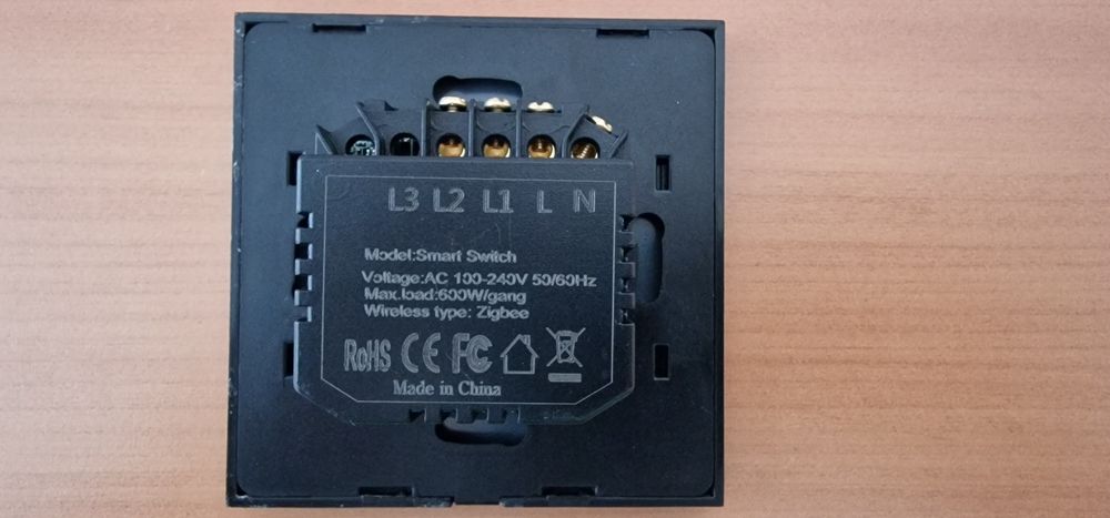 Întrerupător dublu smart Zigbee cu/fara NUL