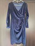 Rochie catifea albastra