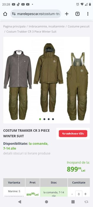 Costum trakker winter suit