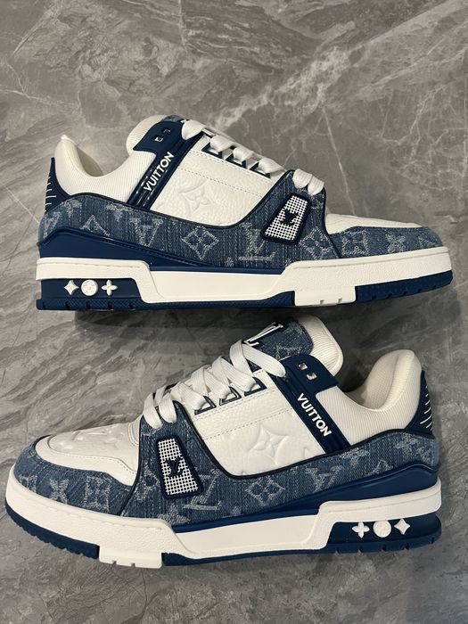 Adidasi Sneakers Louis Vuitton Denim Monogram