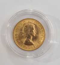Moneda din aur 1 Sovereign - Elizabeth II, 1962