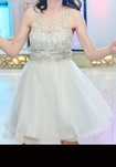 Rochie scurtă crem ocazie XS