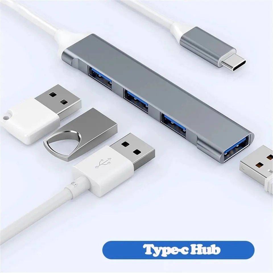 Adaptor Tip C la USB, Adaptor Macbook Laptop USB Hub Type C USB 3.0