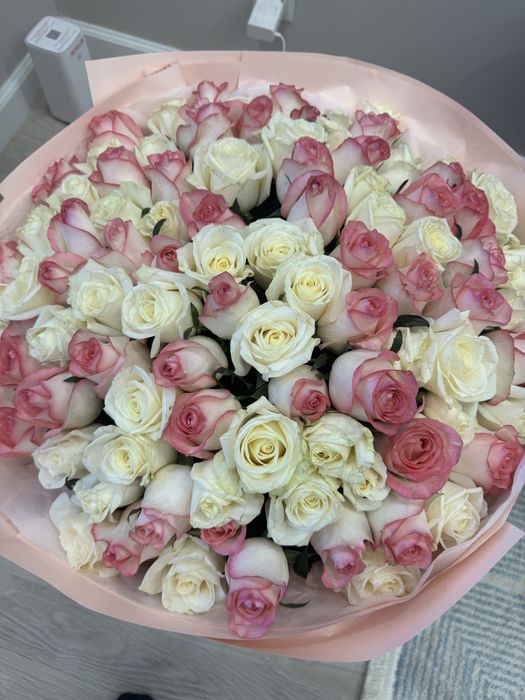 Цветы 101 роза букет