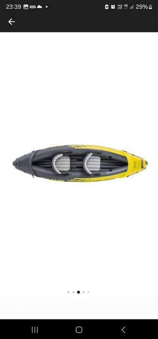 Caiac gonflabil Intex Explorer K2, vasle Al incluse, 3.12m x 91cm