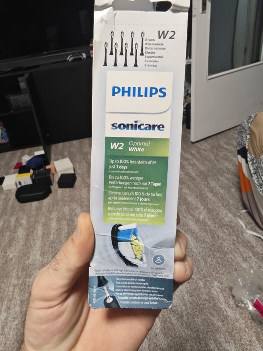 Rezerve Philips Sonicare Optimal White HX6068/88, pachet de 8 capete d