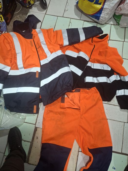 Salopete  reflectorizant  portocaliu  xxl