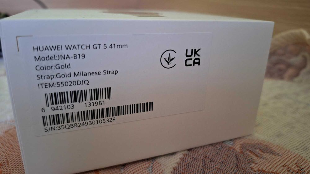 Смарт часовник Huawei Watch GT 5, 41mm, Pale Gold Stainless Steel Case