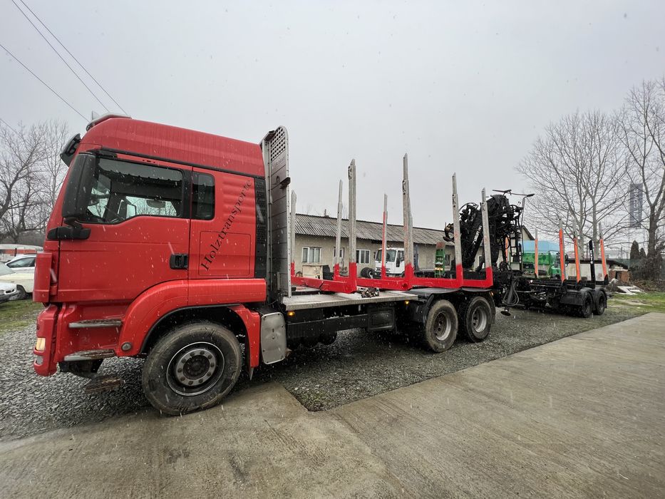Camion forestier Man 540 cai euro 5 import Germania, nelucrat in RO