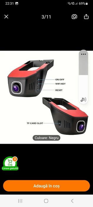 Vând camera auto  noua 300 ron