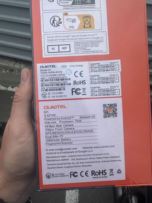 Oukitel g1 Nou ,sigilat