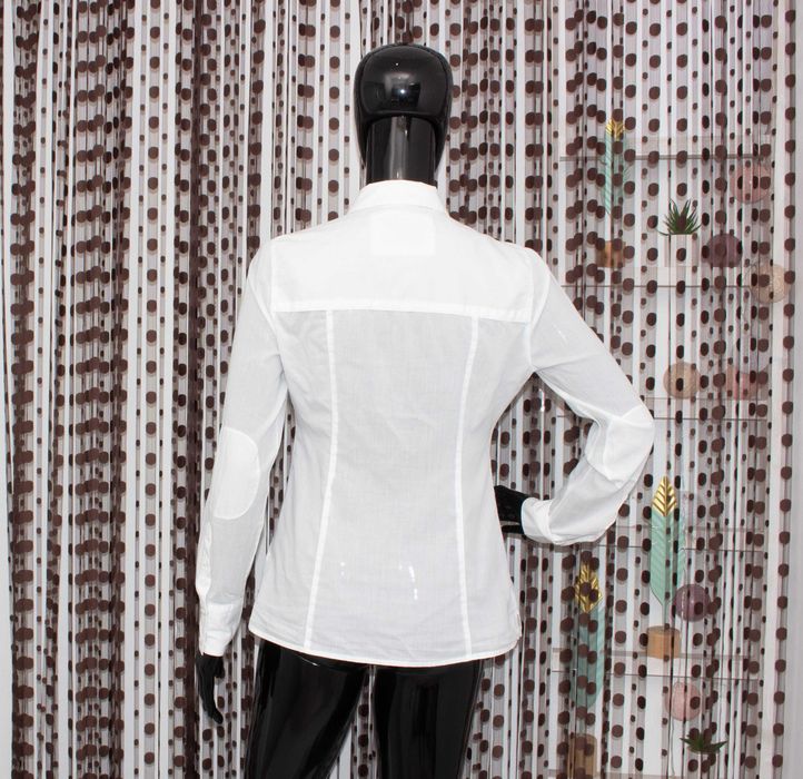 Guess дамска бяла риза дълъг ръкав памук XS