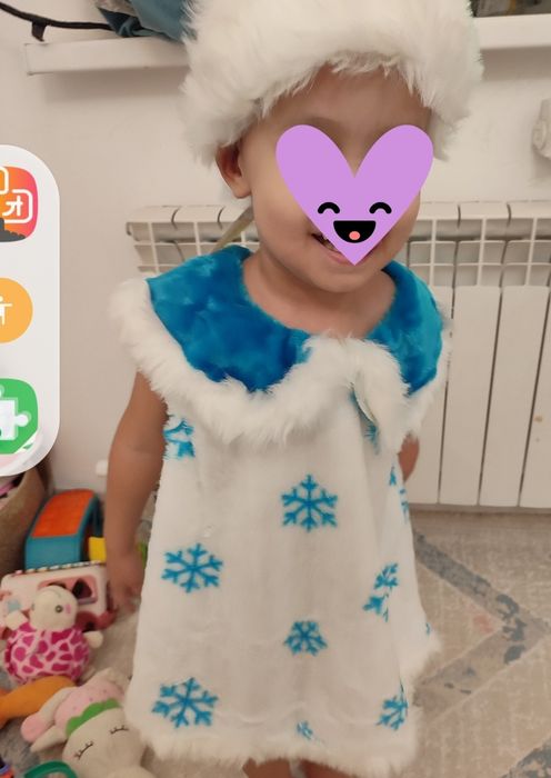 Карновальный новогодний костюм снежинка Новый 4-7 лет