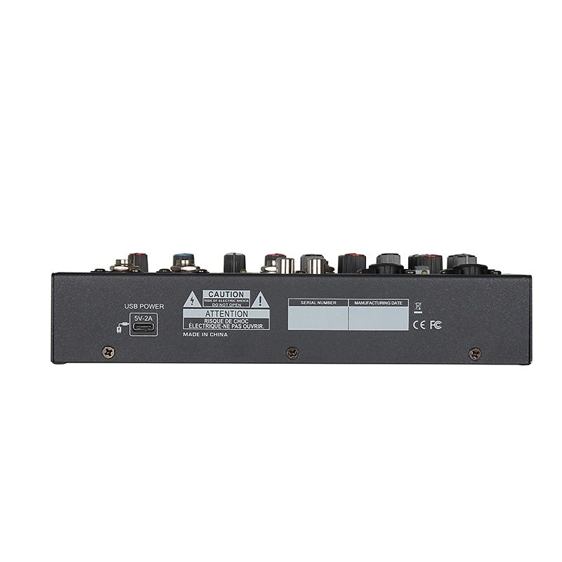 Смесителен пулт RP-MIX 6BT, DJ Mixer, Bluetooth, Usb Player, 3 band EQ