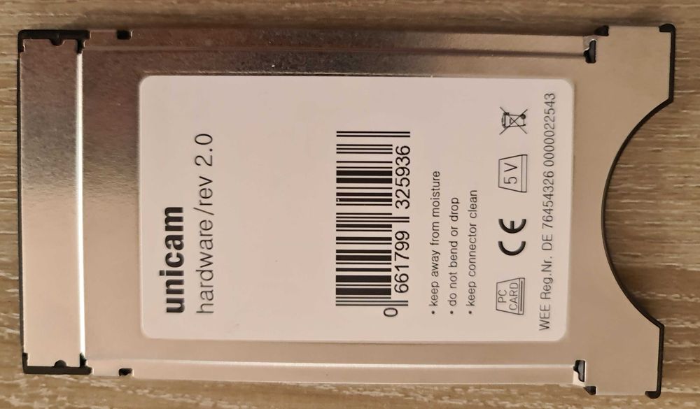 Card CI Unicam Deltacrypt pt Decodare Canale TV Cablu (slot CI+ )