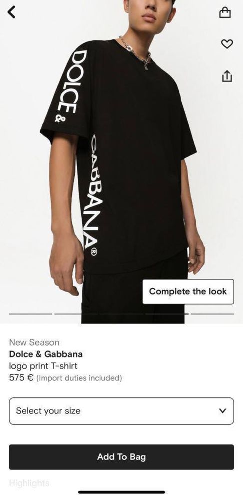 Tricou Dolce Gabbana diverse modele