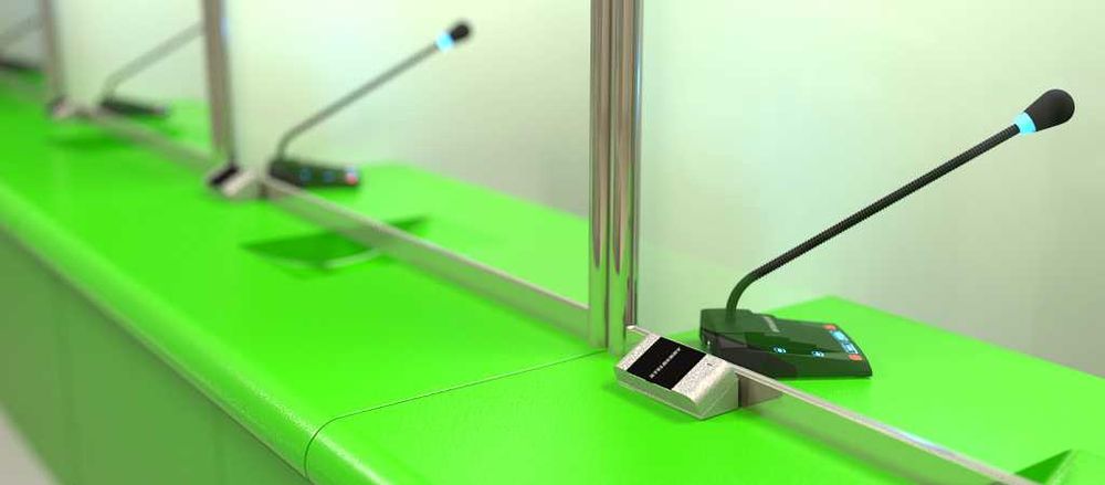 STELBERRY S-400 mijoz-kassir interkomi kassir va mijoz o’rtasida ovoz