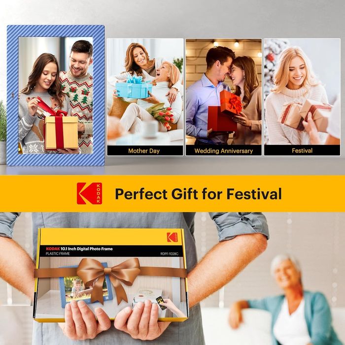 Цифровая фоторамка Kodak с разрешением IPS HD экран 10.1  дюймов