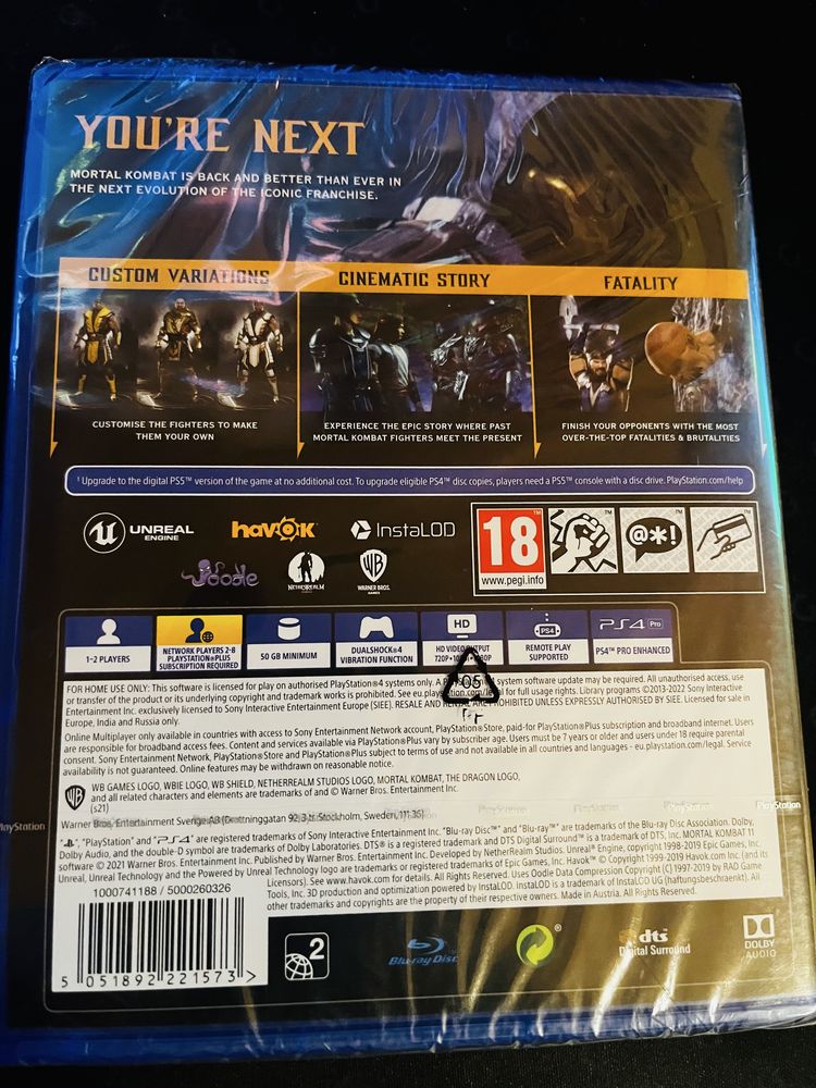 Игра за PS4/PS5 Mortal Kombat 11